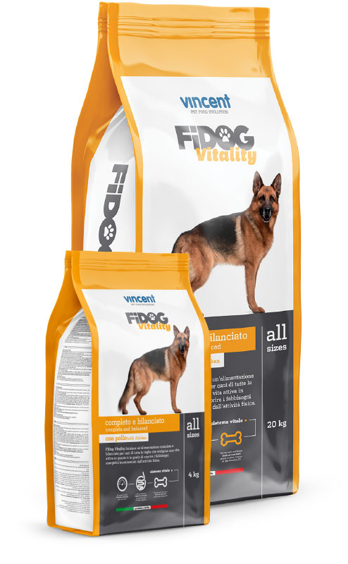 Dry food for active dogs Fidog Vitality