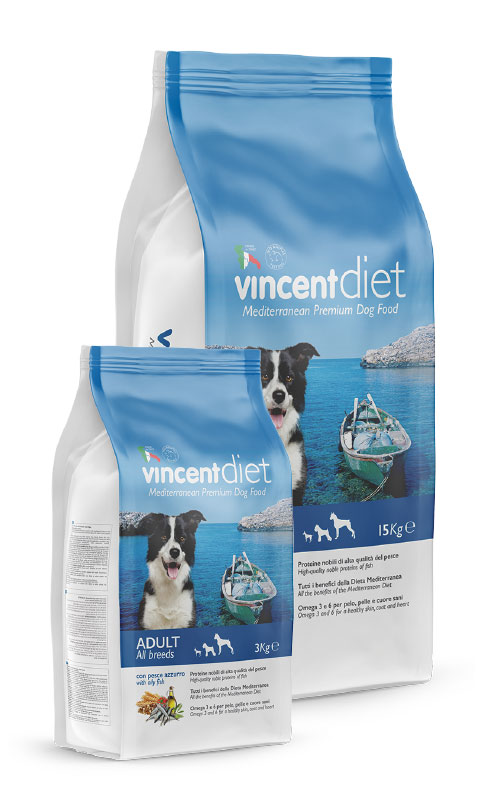 Vincent Diet Dog with bluefish