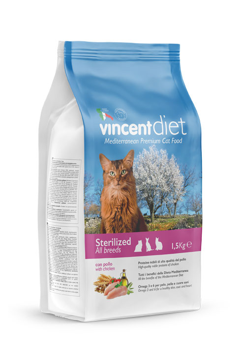 Dry food for sterilized cats Vincent Diet