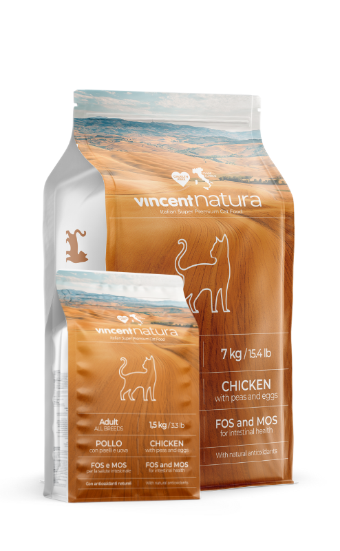 Alimento balanceado para gatos adultos VincentNatura Pollo