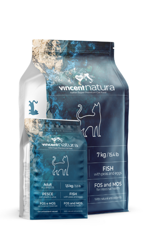 Alimento balanceado para gatos adultos VincentNatura Pescado