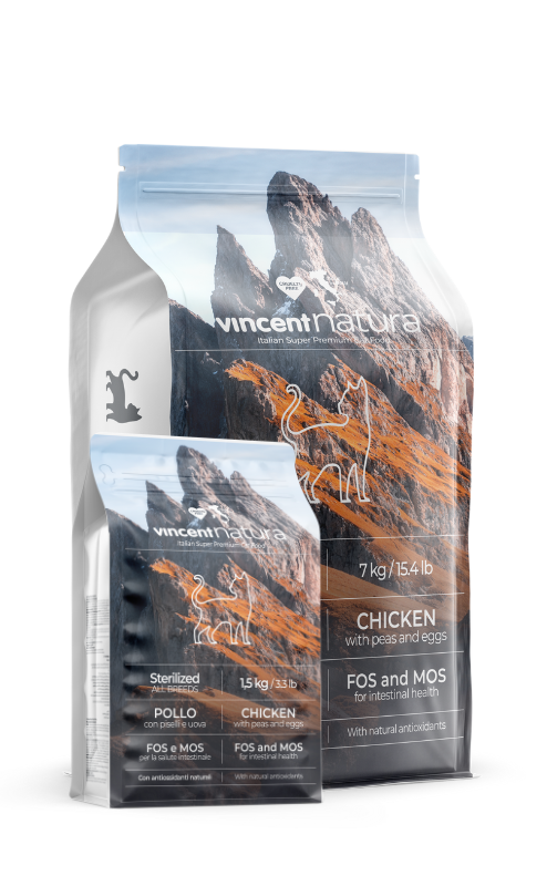 Alimento balanceado para gatos esterilizados VincentNatura Pollo